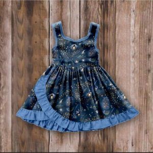NEW BLACK/BLUE FIREFLY SUNDRESS